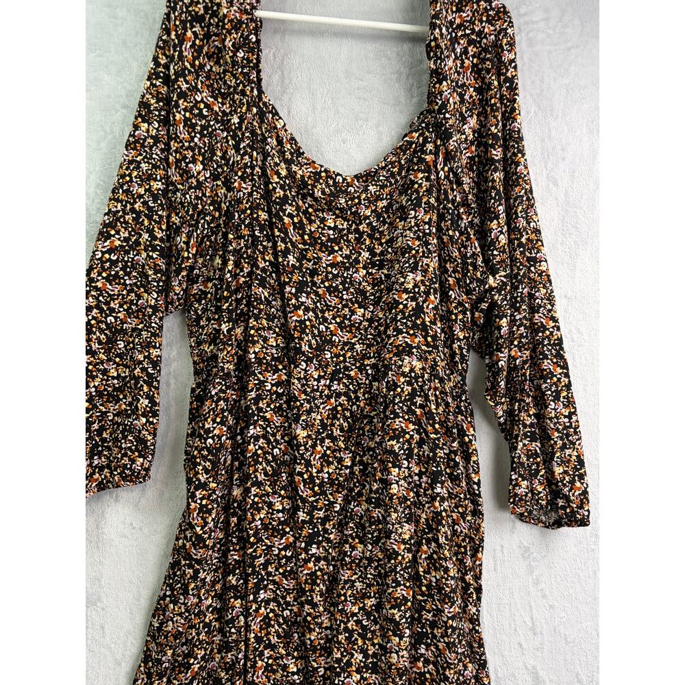 City Chic Abbigail Floral Long Sleeve A-Line Dress - Size XXL - NWT - Picture 9 of 9